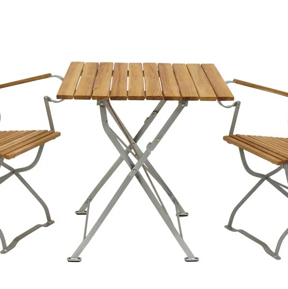 Klappbare Biergartenmöbel für 2 Personen - Maylin (dreiteilig)