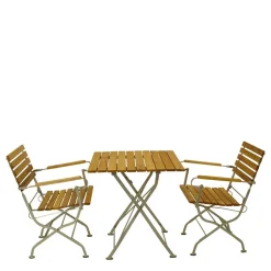 Klappbare Gartengruppe aus Robinie - Valdiza (dreiteilig)