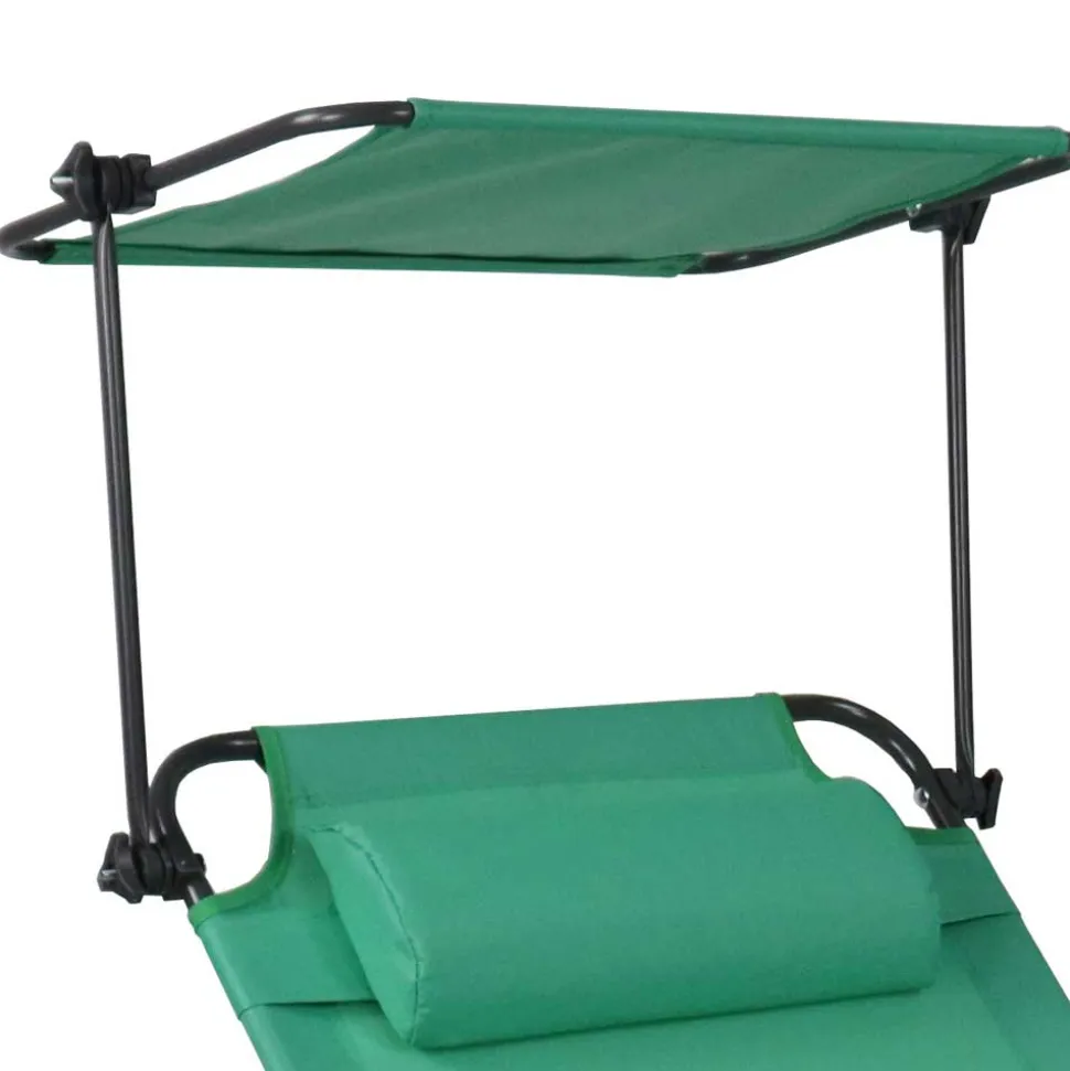 Klappbare Gartenliege mit Dach - Bobila