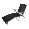 Klappbare Gartenliege Ziadovas mit Kunststoff Gewebe
