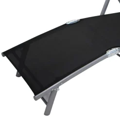 Klappbare Gartenliege Ziadovas mit Kunststoff Gewebe