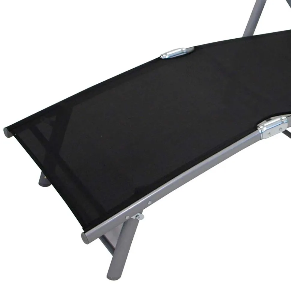 Klappbare Gartenliege Ziadovas mit Kunststoff Gewebe