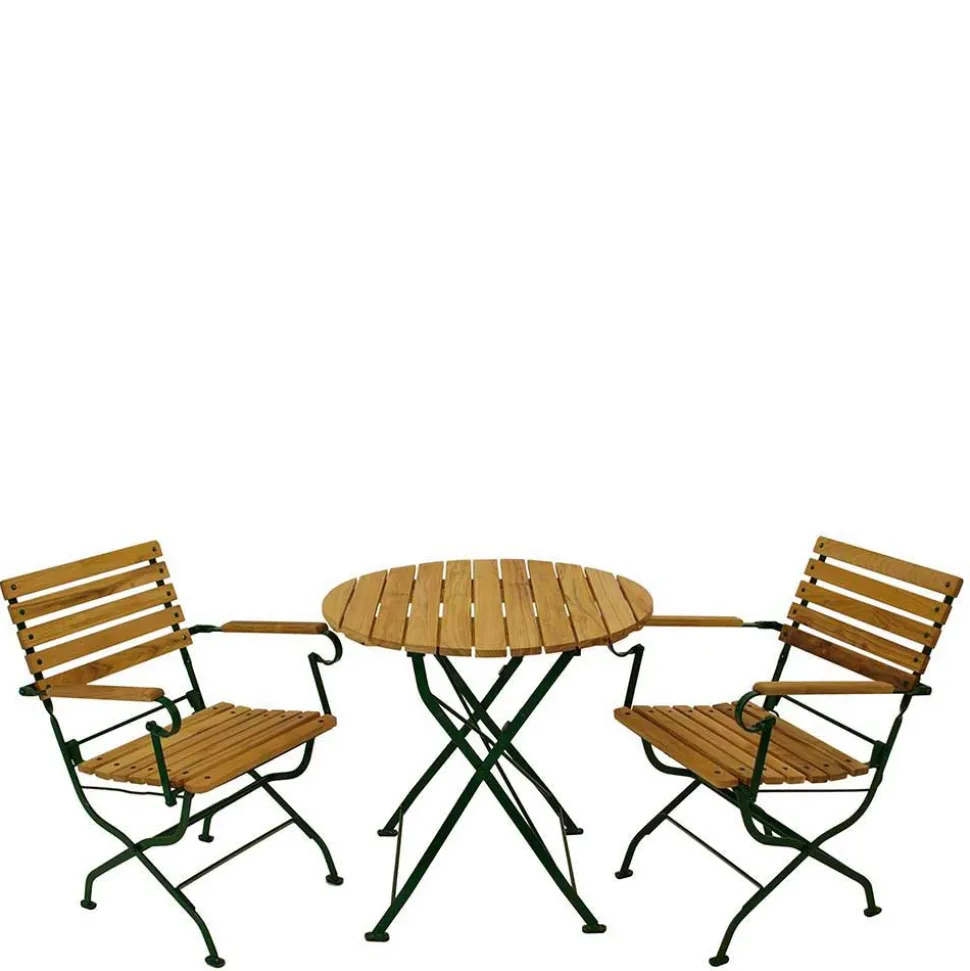 Klappbarer Balkontisch mit Klappstühlen - Socavo (dreiteilig)