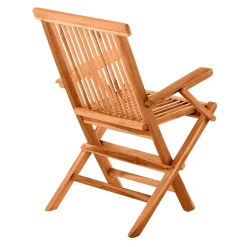 Klappbarer Garten Holzstuhl mit Armlehnen - Klahuma (2er Set)