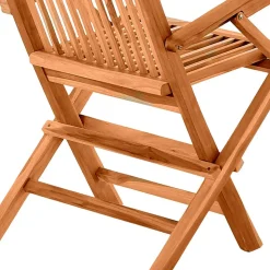 Klappbarer Garten Holzstuhl mit Armlehnen - Klahuma (2er Set)