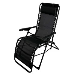 Klappbarer Gartensessel aus Mesh & Stahl - Liesca