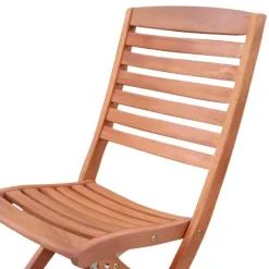 Klappbarer Gartenstuhl Nathalie aus Holz massiv (2er Set)