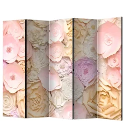 Klappbarer Paravent mit Blumen Foto - Nurzia