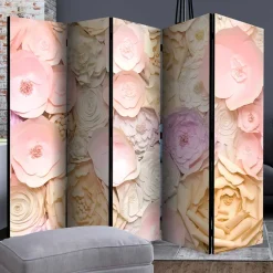Klappbarer Paravent mit Blumen Foto - Nurzia
