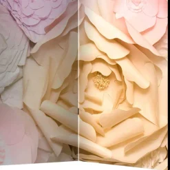 Klappbarer Paravent mit Blumen Foto - Nurzia