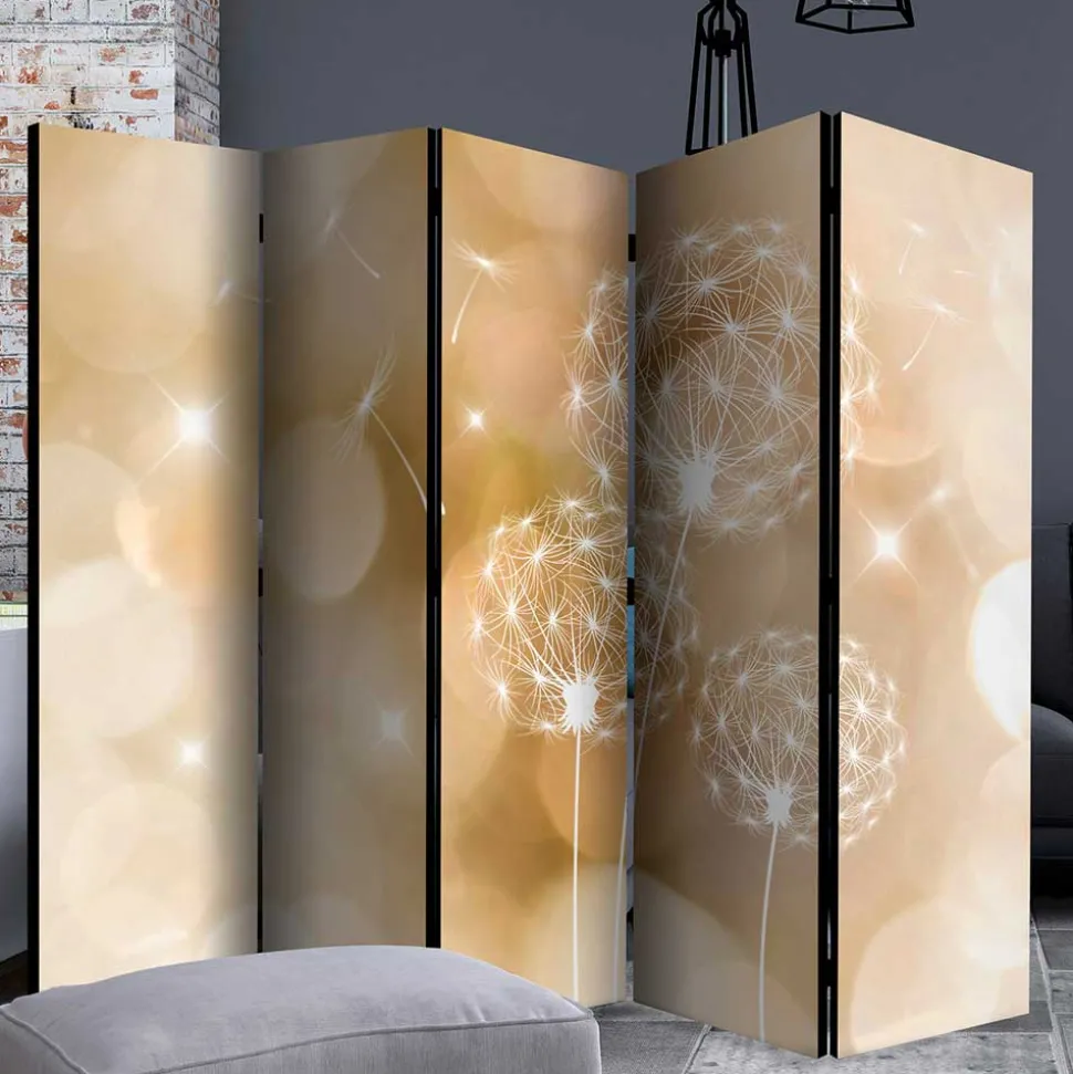 Klappbarer Paravent mit Pusteblumen - Ansonka