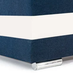 Klappcouch in Dunkelblau und Weiß - Mingo