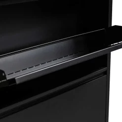 3-Klappen-Schuhschrank in Schwarz - Matic