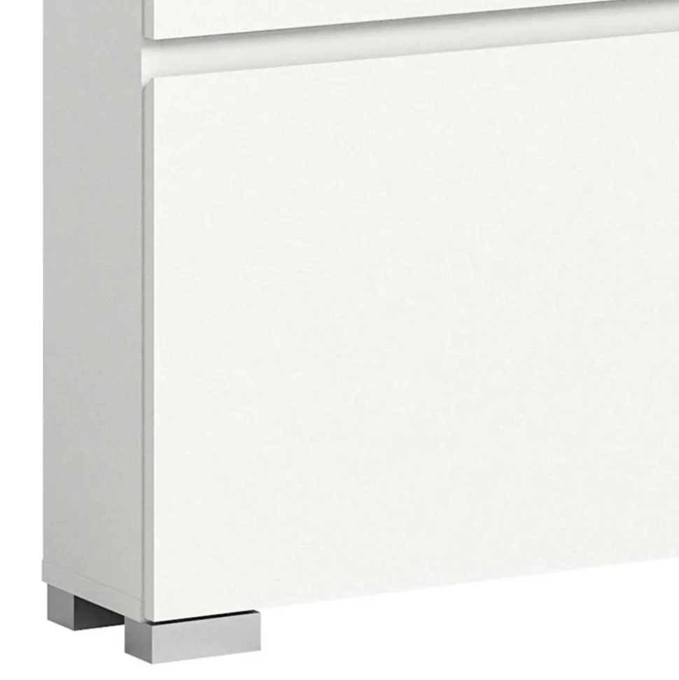 3-Klappen-Schuhschrank in Weiß - Dany