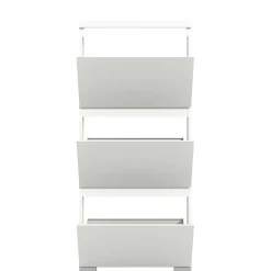 3-Klappen-Schuhschrank in Weiß - Dany