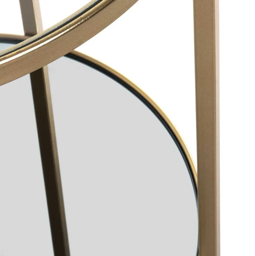 Klarglas Couchtisch mit Zusatzablage - Kalizoa