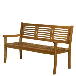 Klassische Gartenbank aus Akazie Massivholz - Detroit