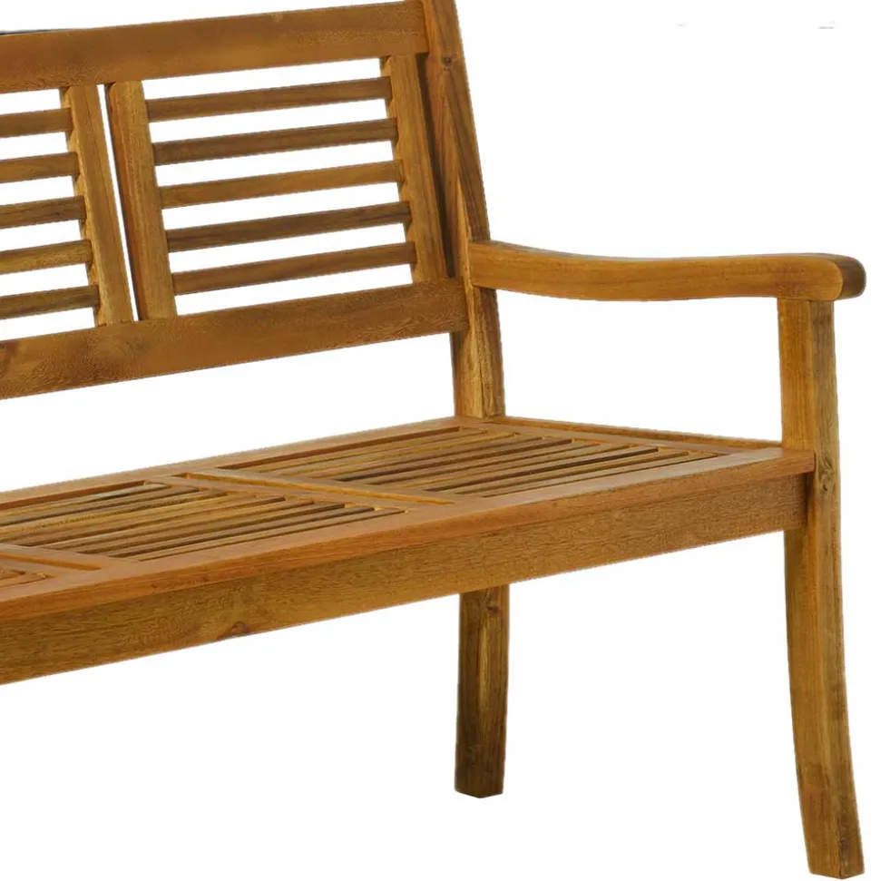 Klassische Gartenbank aus Akazie Massivholz - Detroit