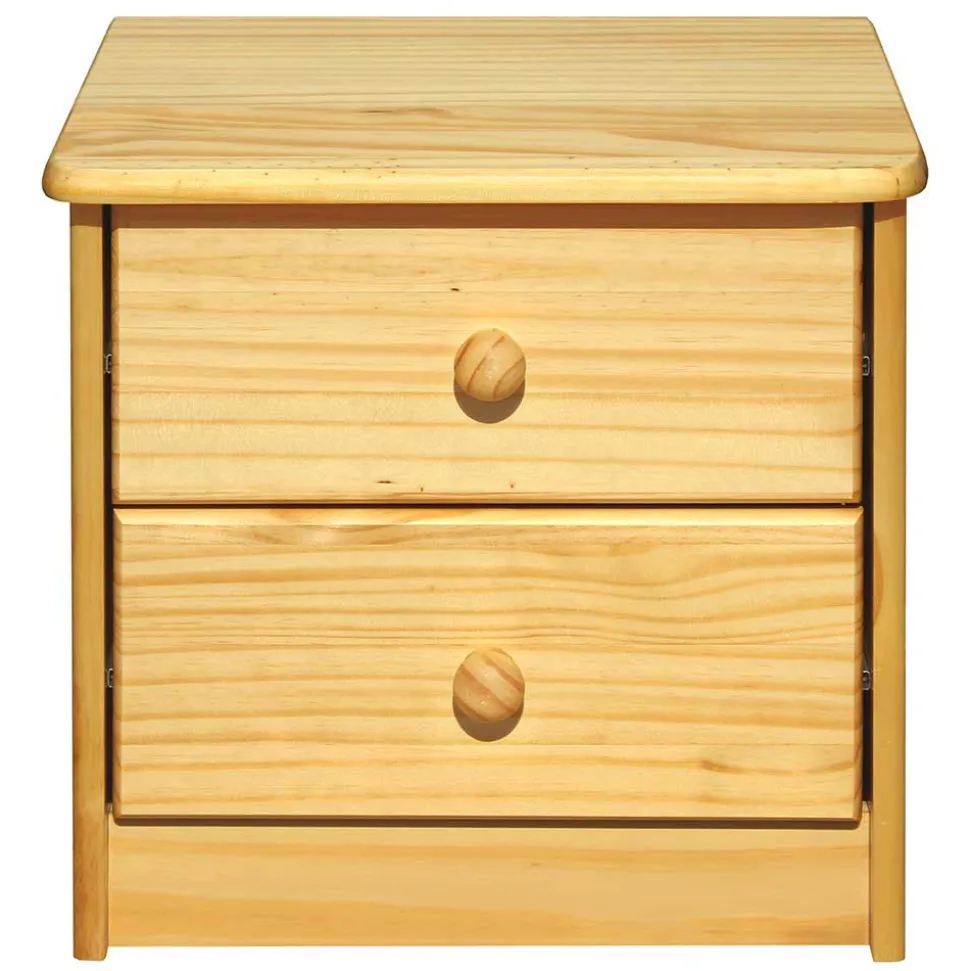 Klassische Holz Nachtkommode aus Kiefer - Kascanu