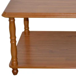 Klassischer Couchtisch mit Ablage in Eichefarben - Slope