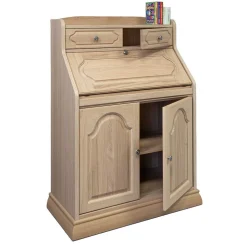 Klassischer Schreibschrank Sekretär aus Eiche - Hamptony