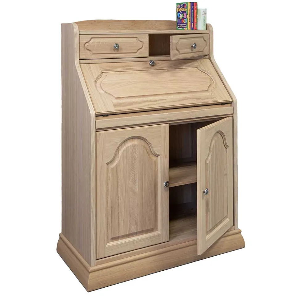 Klassischer Schreibschrank Sekretär aus Eiche - Hamptony