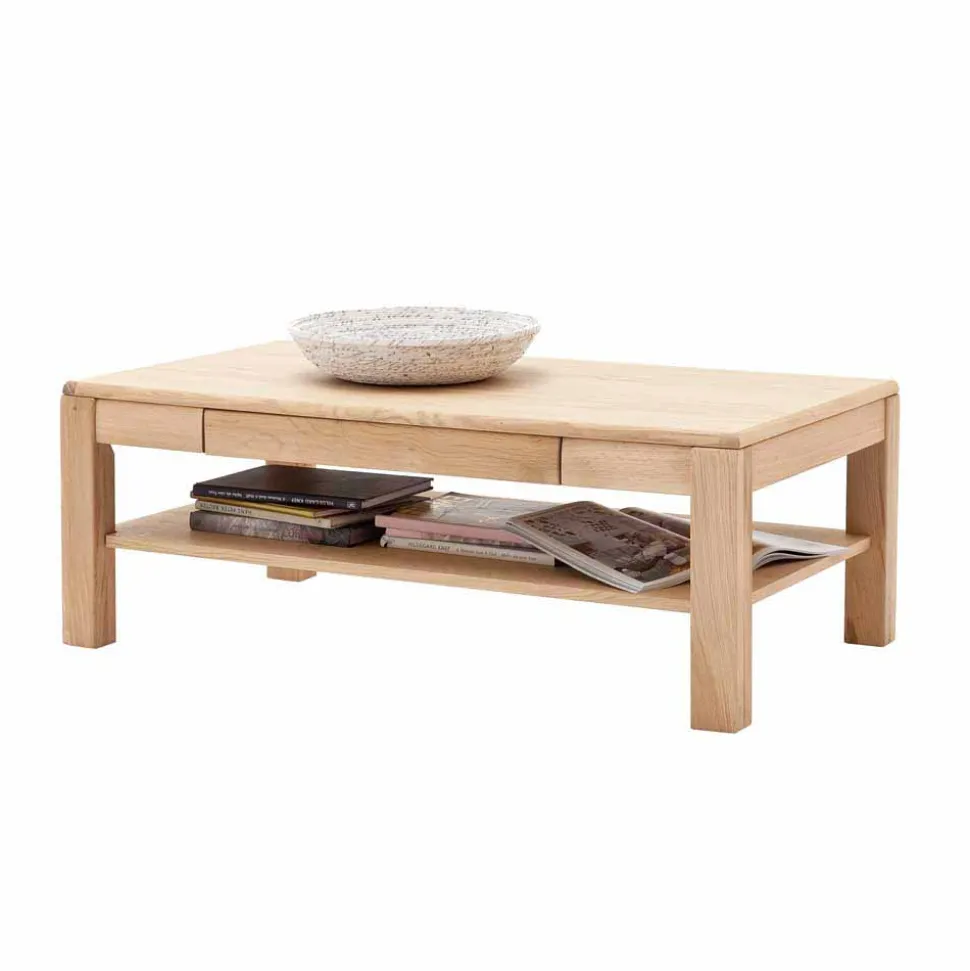 Klassischer Sofatisch in Eiche Bianco - Vernella