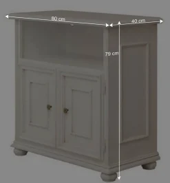 Klassischer TV Unterschrank in Antikweiß - Vicina