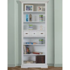 Klassisches Bücherregal in Antikweiß - Annot