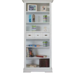 Klassisches Bücherregal in Antikweiß - Annot