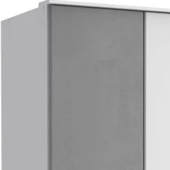 Kleiderschrank in Grau und Weiß modern - Karimos