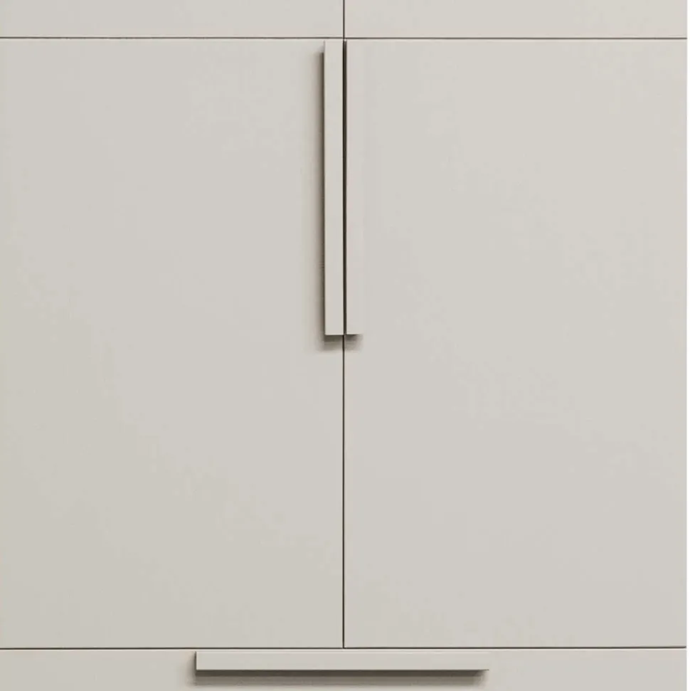 Kleiderschrank in Hellgrau - Anela