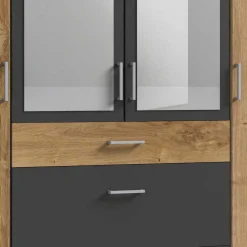 Kleiderschrank in Plankeneiche Holzoptik - Leviza