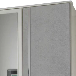 Kleiderschrank in Weiß & Beton Optik Hell - Hotti