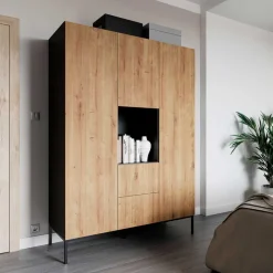 Kleiderschrank in Wildeiche Optik - Cavan