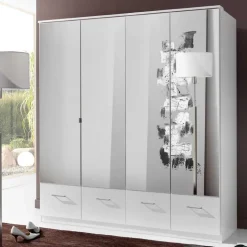 Kleiderschrank Mellevos in Weiß