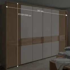 Kleiderschrank mit 6 Türen 300 cm breit - Emdsiva