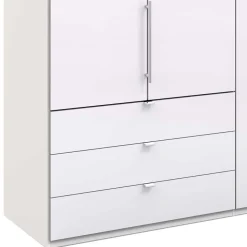 Kleiderschrank mit Glasfront Weiß - Dolienca