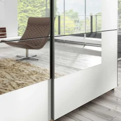 Kleiderschrank mit Schwebetüren mit Spiegel - Anglivia