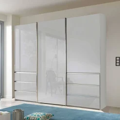 Kleiderschrank mit sechs Schubladen und drei Türen - Ectria