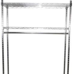 Kleiderwagen Rollgarderobe aus Stahl in Chrom - Didicto