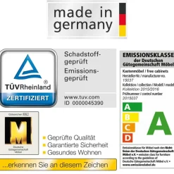 Kleine Kommode Zianatto in Weiß