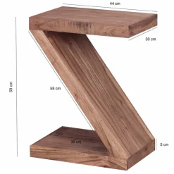 Kleiner Designertisch Vislan in Z-Form