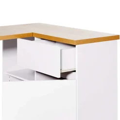 Kleiner Eckschreibtisch mit Stauraum - Xuana