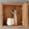 Kleiner Hängeschrank aus Wildeiche Massivholz - Acapella