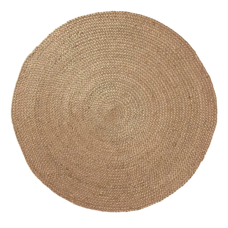 Kleiner Juteteppich aus Kordeln in Natur - Apulca
