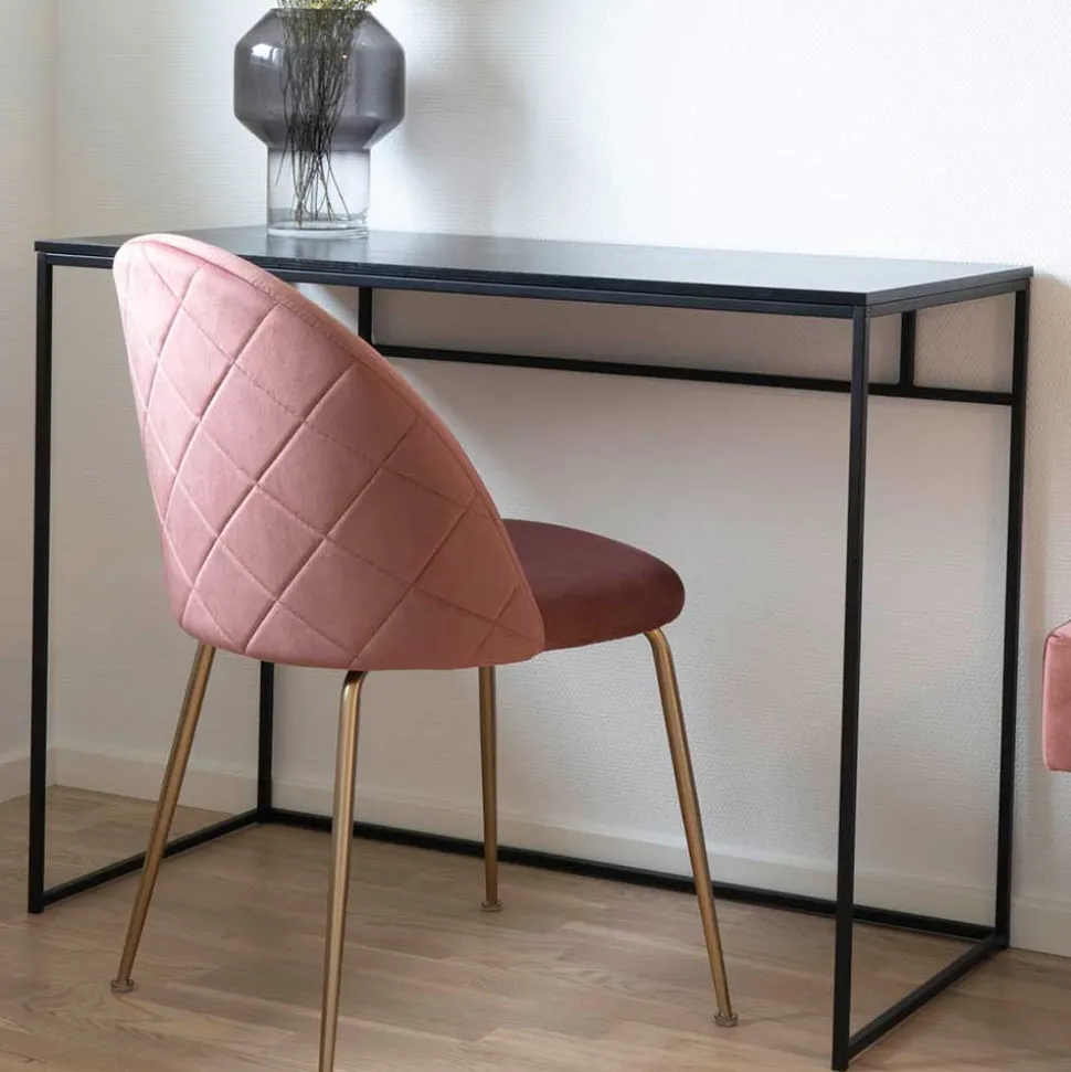 Kleiner Schreibtisch in Schwarz 100x45 - Fiorda