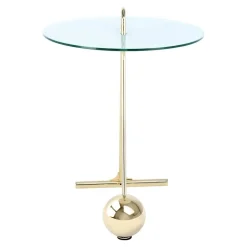 Kleiner Tisch in Weiß & Gold - Fakoa