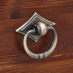 Kleiner Vitrinenschrank in Dunkelbraun - Luvin