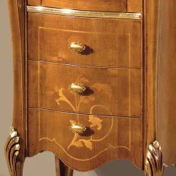 Kleiner Vitrinenschrank mit Tür & Schubladen - Carlenna I